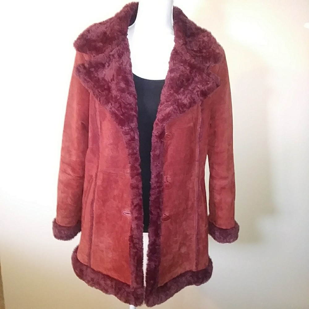 ✨ISO!!!! Steve Madden Penny Lane Genuine Suede Faux Fur Coat!